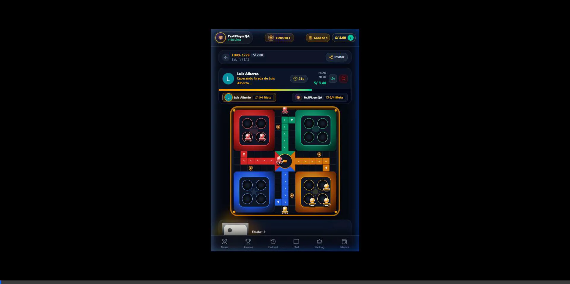 Ludo Bet Gameplay